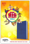 KJV One Big Story Bible - Leathertouch Blue